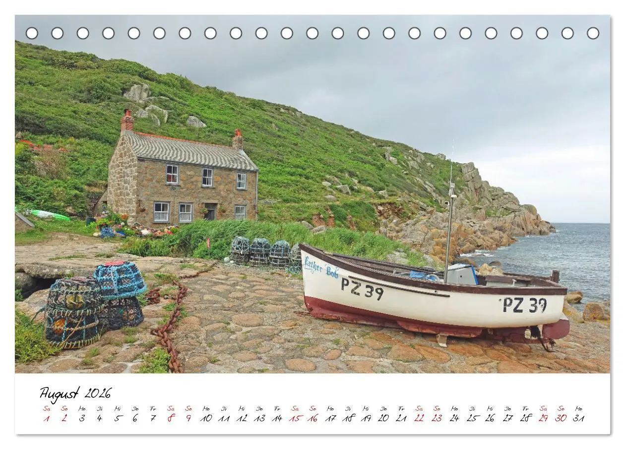 Bild: 9783457826942 | Cornwall. Der malerische Südwesten Englands (Tischkalender 2026 DIN...