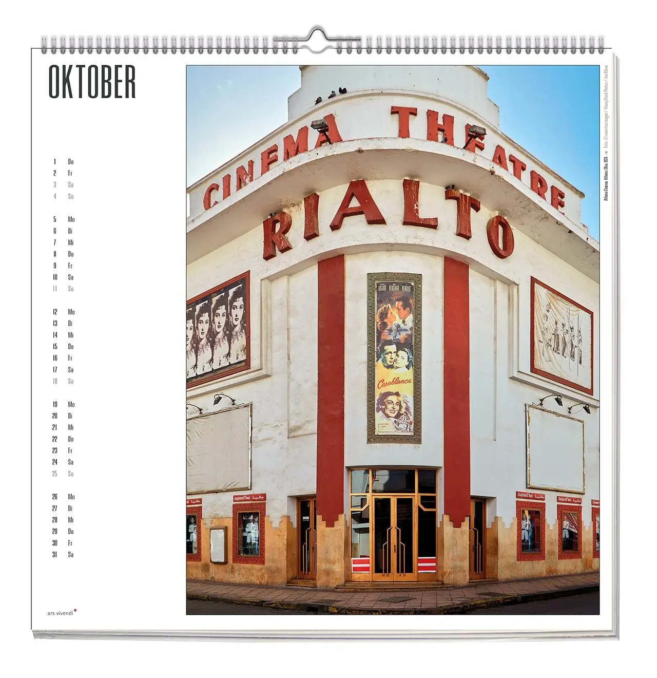 Bild: 9783747206942 | Filmpaläste 2026 | Wandkalender | Kalender | 12 S. | Deutsch | 2026