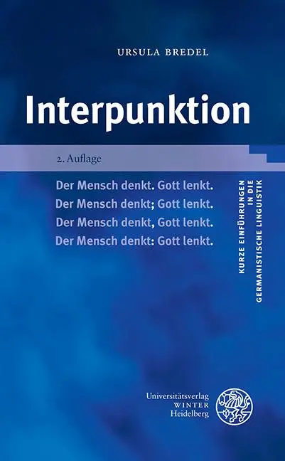 Cover: 9783825346942 | Interpunktion | Ursula Bredel | Taschenbuch | IX | Deutsch | 2020