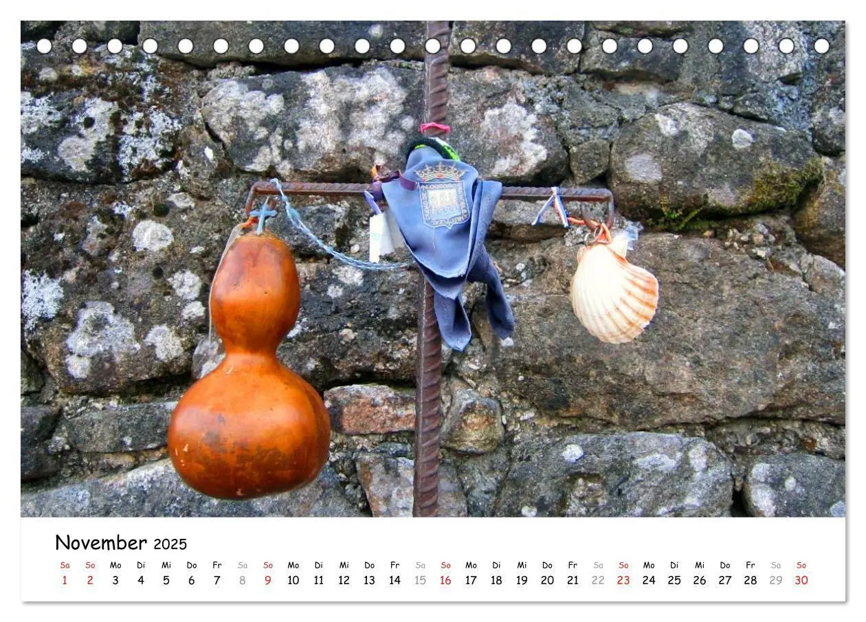 Bild: 9783435557042 | Camino Portugues - Jakobsweg (Tischkalender 2025 DIN A5 quer),...
