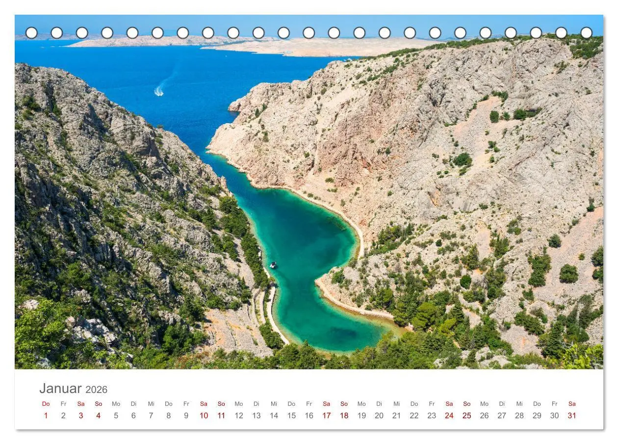 Bild: 9783457577042 | KROATIEN - Perle der Adria (Tischkalender 2026 DIN A5 quer),...