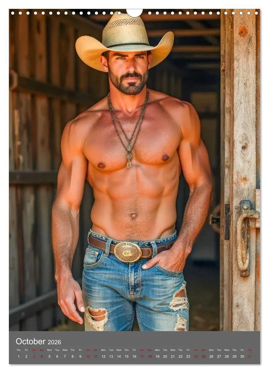 Bild: 9783516737042 | Bronco Heartthrobs (Wall Calendar 2026 DIN A3 portrait), CALVENDO...