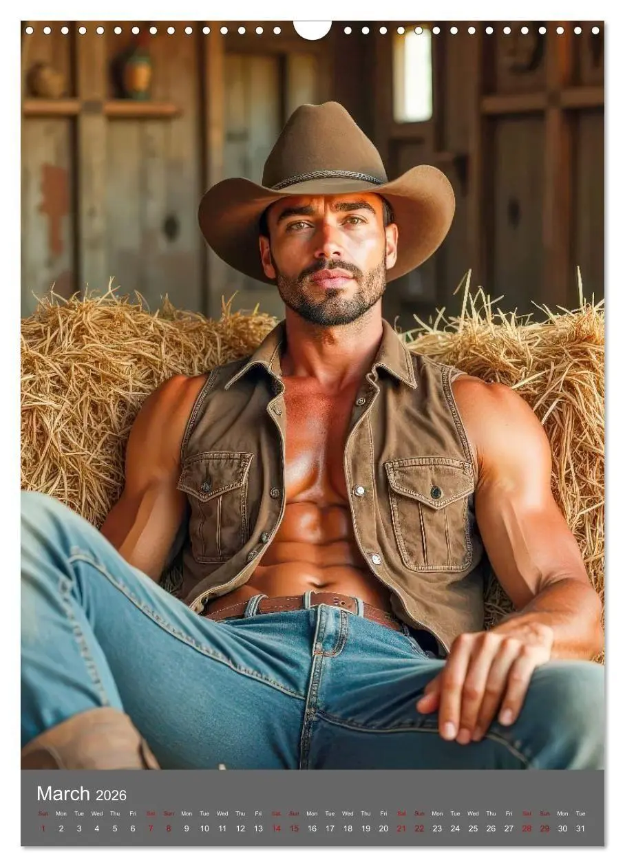 Bild: 9783516737042 | Bronco Heartthrobs (Wall Calendar 2026 DIN A3 portrait), CALVENDO...