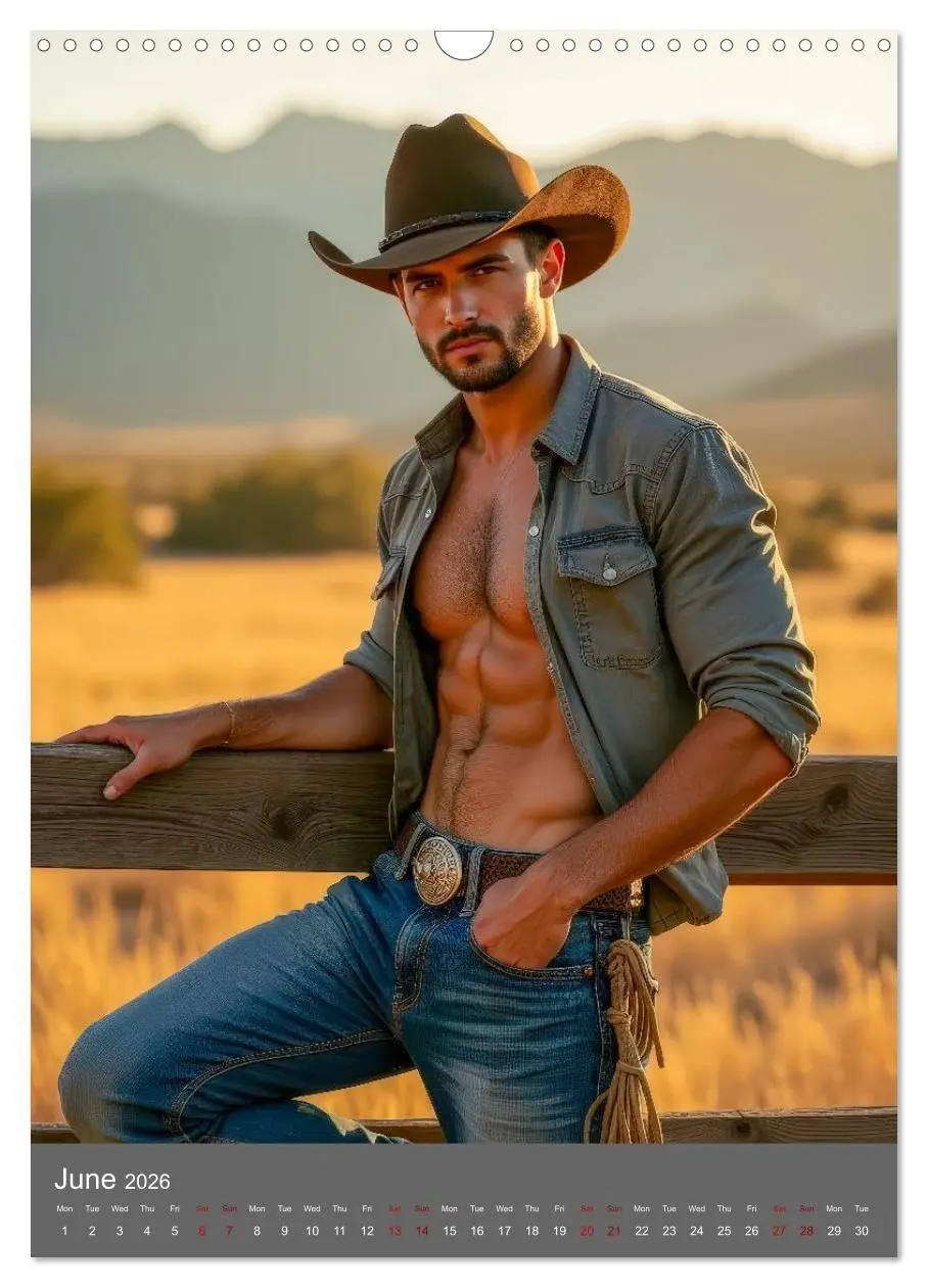 Bild: 9783516737042 | Bronco Heartthrobs (Wall Calendar 2026 DIN A3 portrait), CALVENDO...