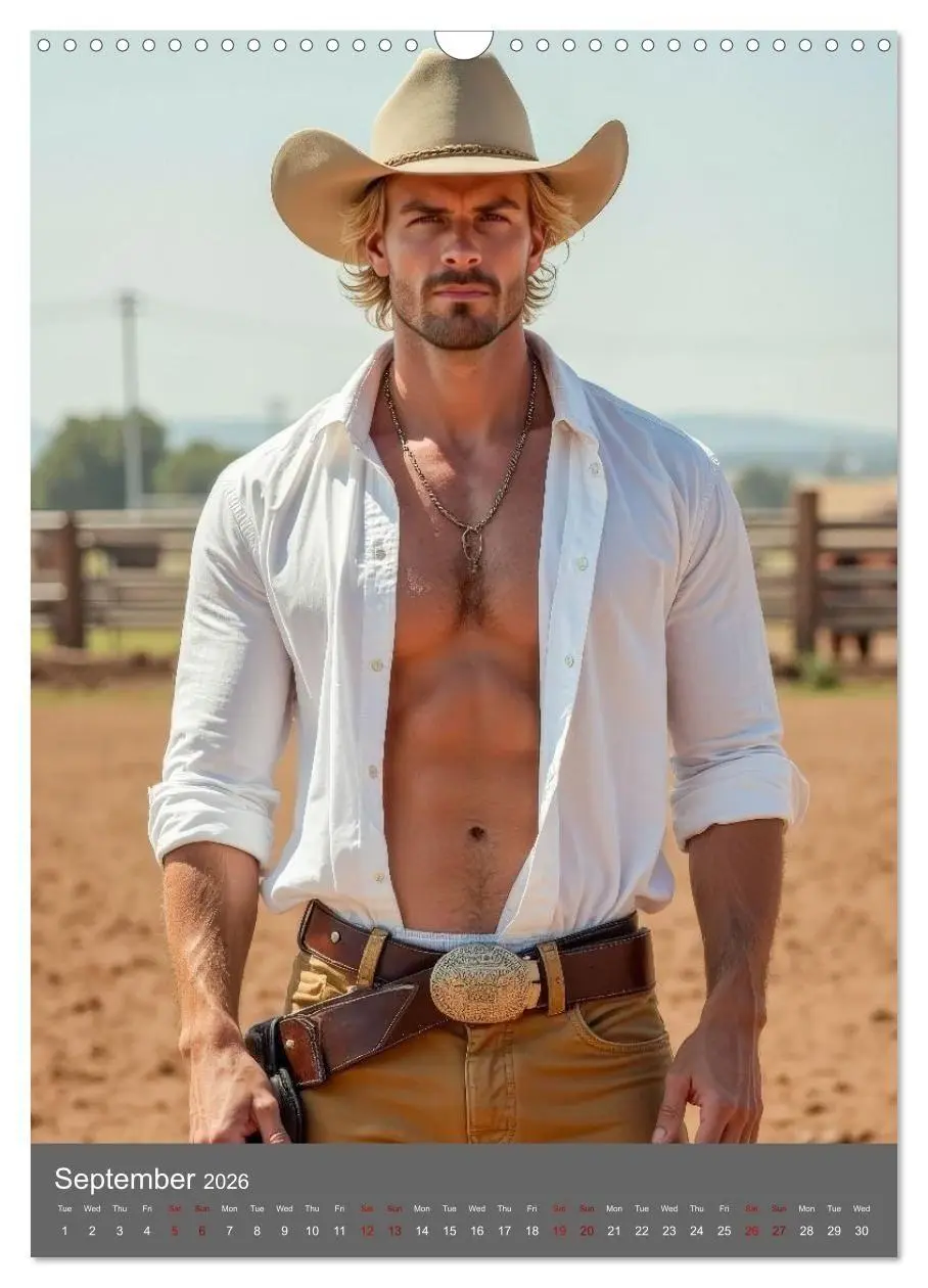Bild: 9783516737042 | Bronco Heartthrobs (Wall Calendar 2026 DIN A3 portrait), CALVENDO...