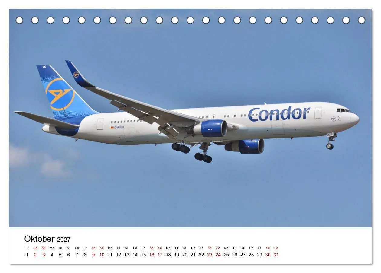 Bild: 9783569377042 | Flugzeuge aller Art (Tischkalender 2027 DIN A5 quer), CALVENDO...
