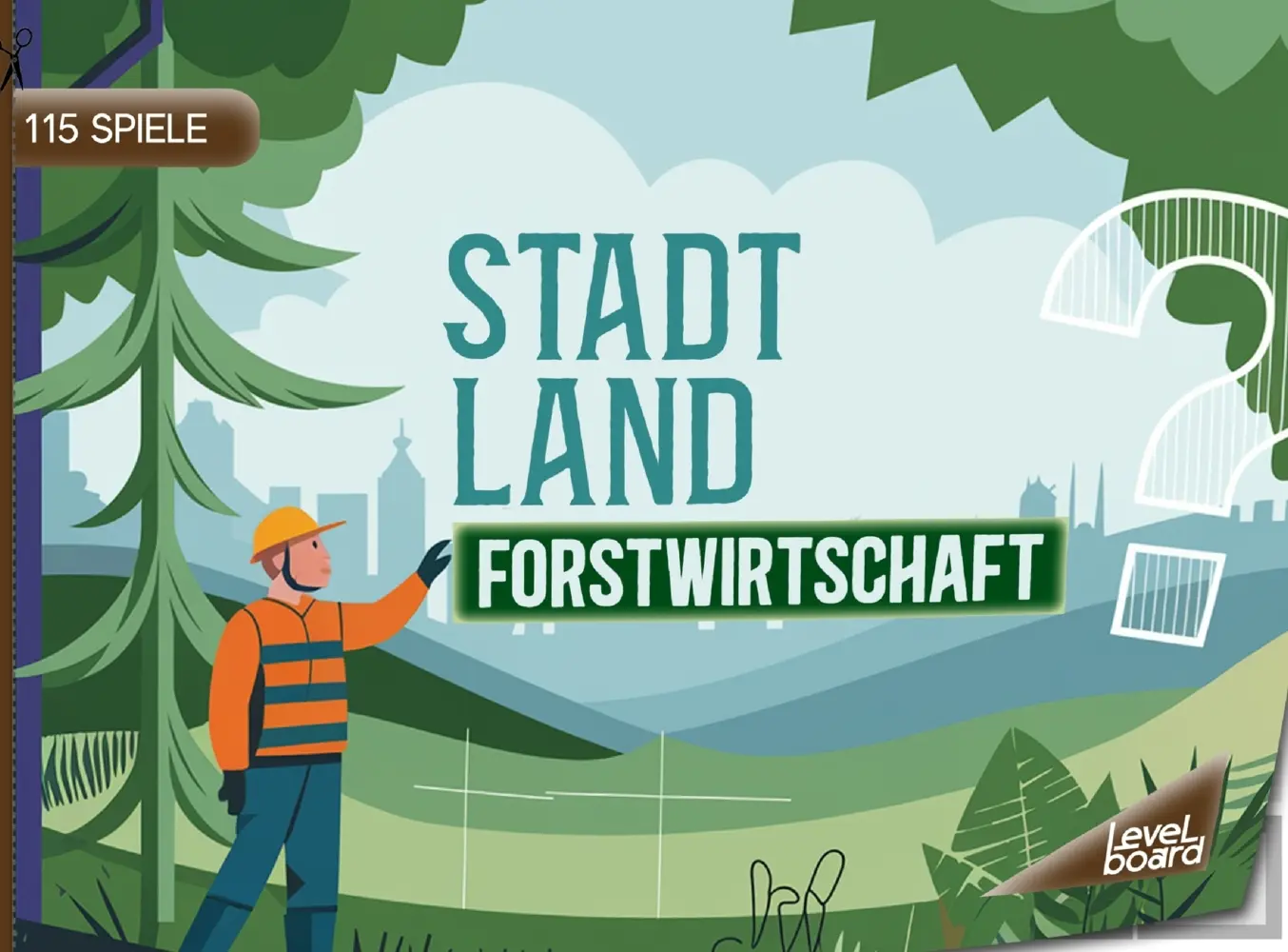 Cover: 9783693197042 | Stadt, Land, Forstwirtschaft - 115 Spielblöcke | levelBoard Spiele