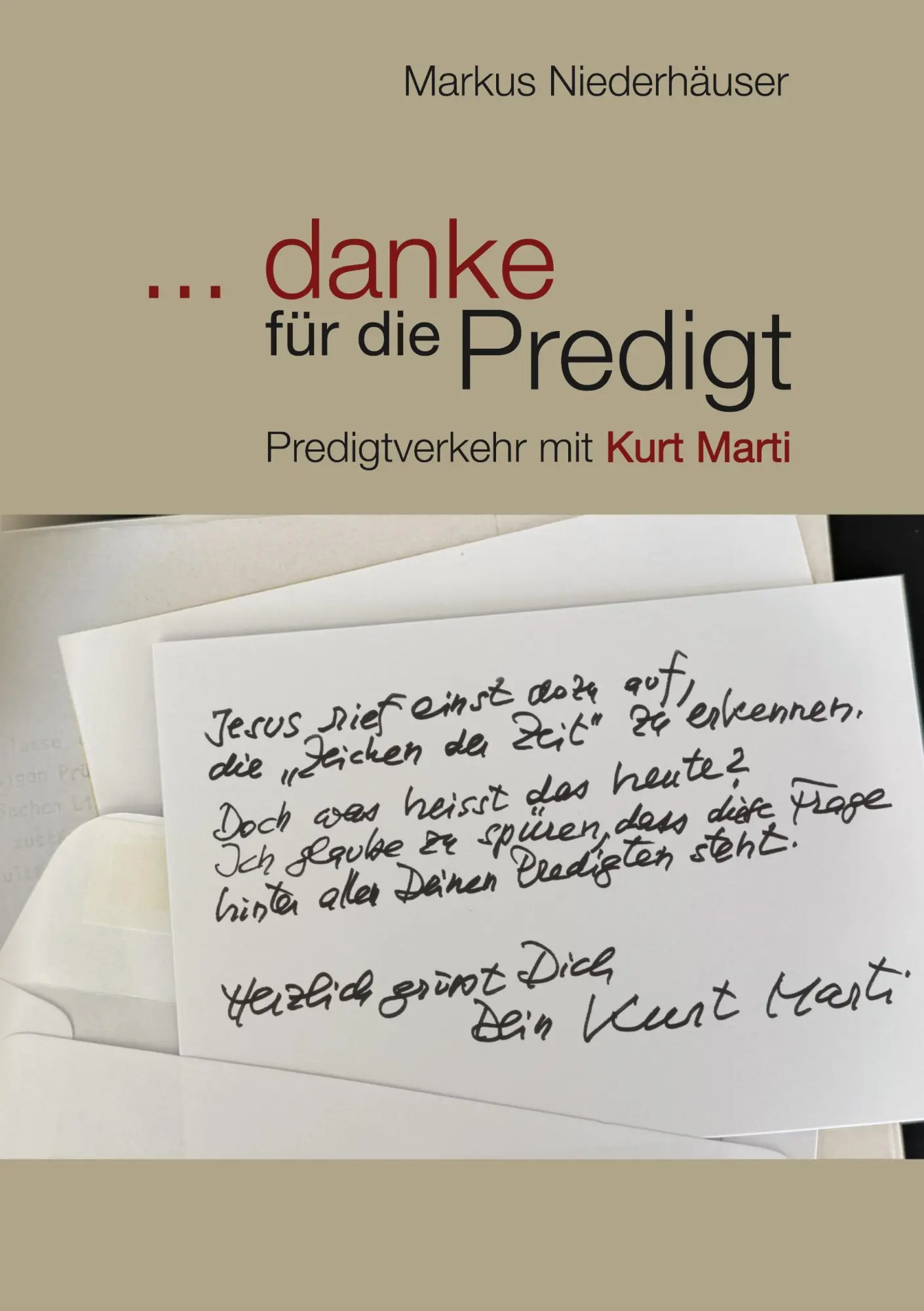 Cover: 9783695177042 | ... danke für die Predigt | Predigtverkehr mit Kurt Marti | Buch