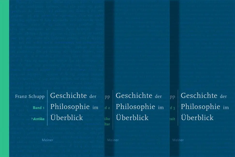 Cover: 9783787317042 | Geschichte der Philosophie im Überblick 1-3 | Franz Schupp | Buch