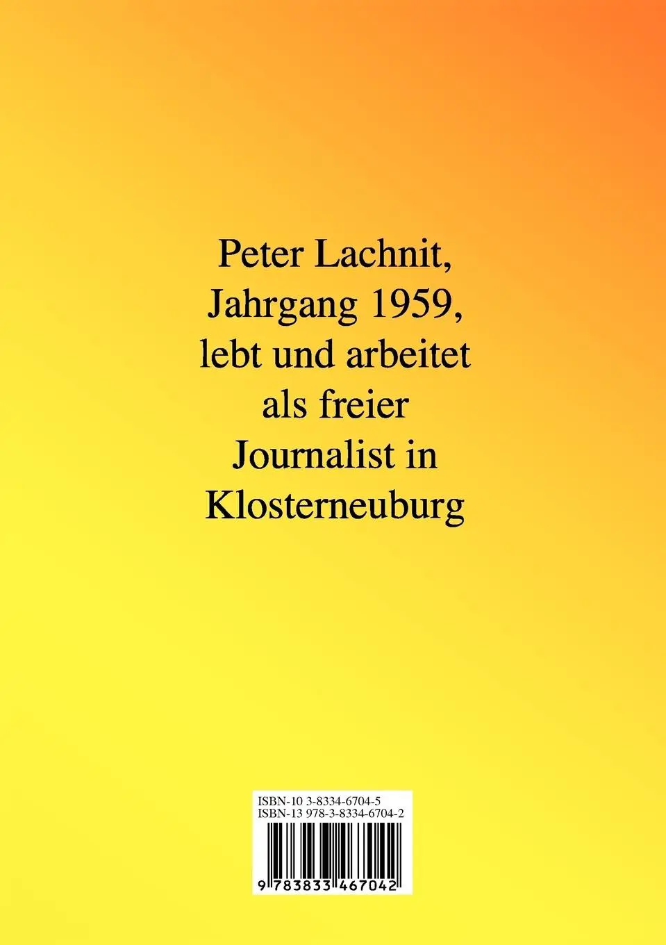 Rückseite: 9783833467042 | Die vergessene Welt | Jüdisches Leben in Klosterneuburg | Lachnit
