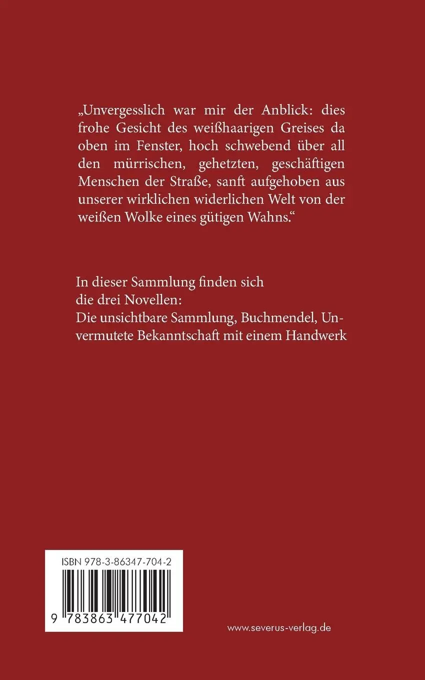 Rückseite: 9783863477042 | Die unsichtbare Sammlung. Novellen | Stefan Zweig | Taschenbuch | 2021