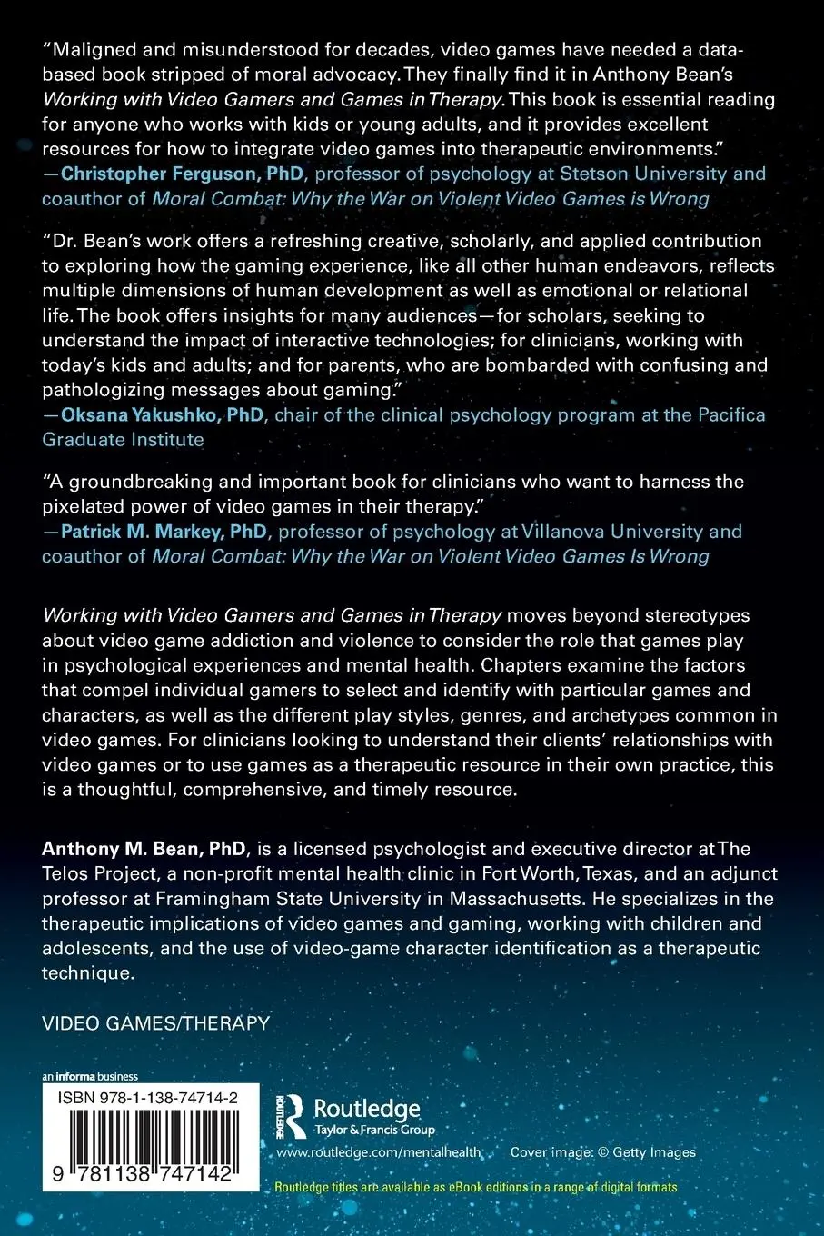Rückseite: 9781138747142 | Working with Video Gamers and Games in Therapy | A Clinician's Guide