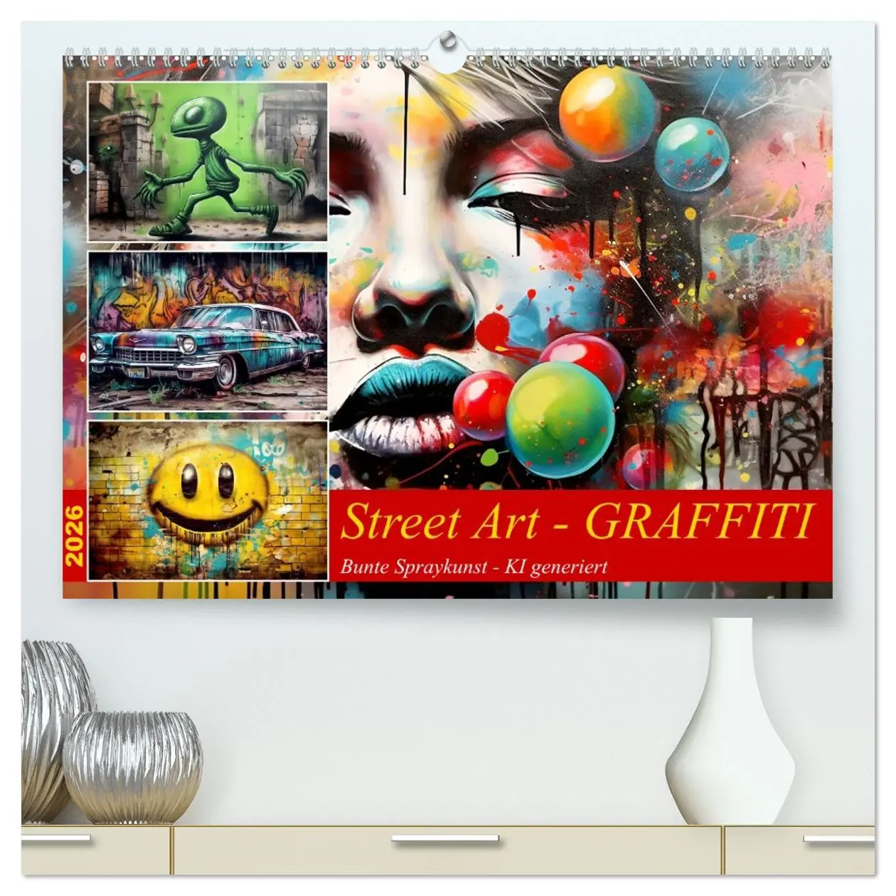 Cover: 9783457497142 | Street Art Graffiti (hochwertiger Premium Wandkalender 2026 DIN A2...