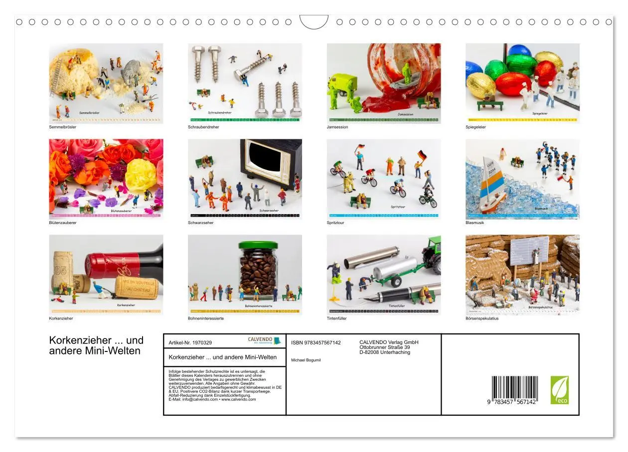Bild: 9783457567142 | Korkenzieher ... und andere Mini-Welten (Wandkalender 2026 DIN A3...