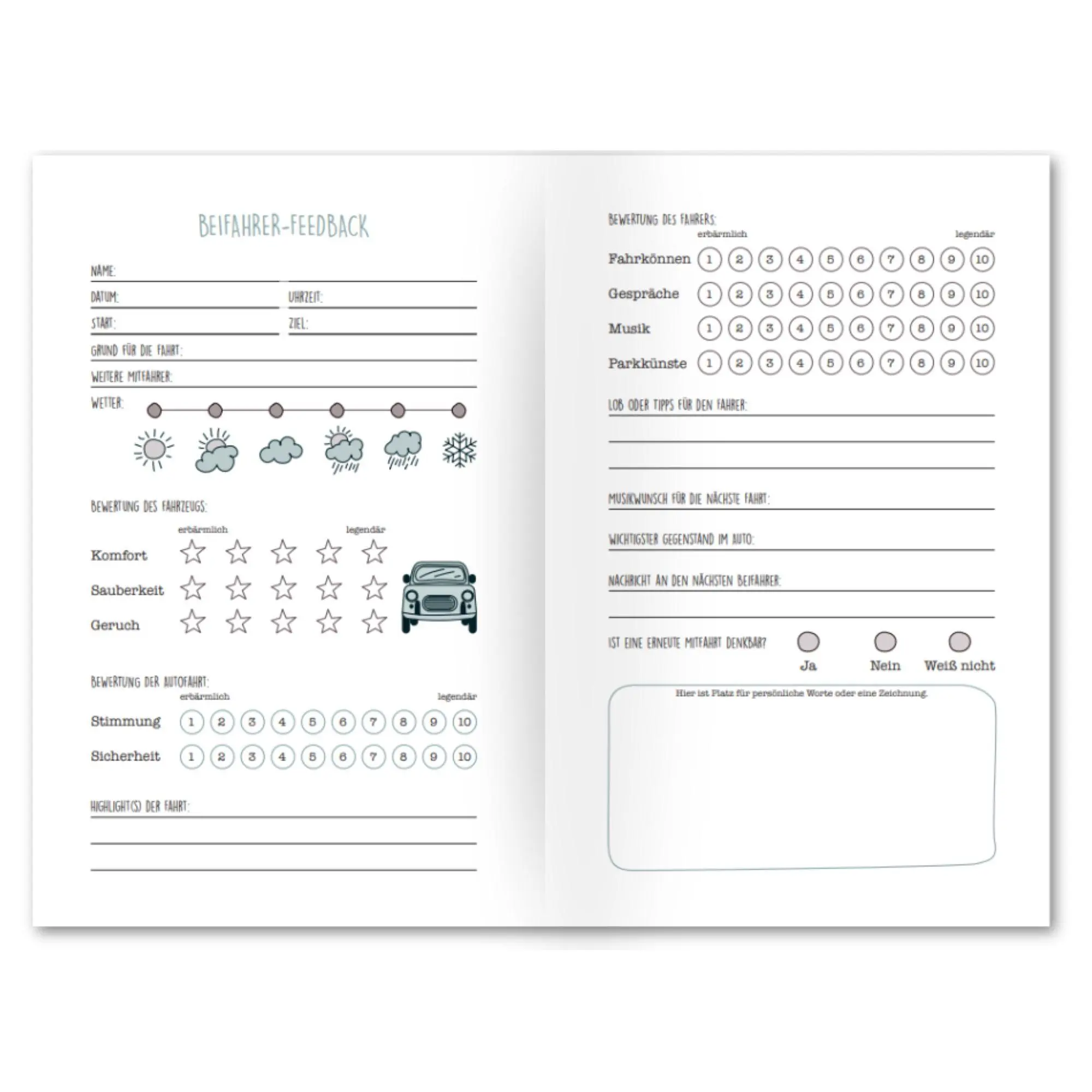 Bild: 9783690287142 | Beifahrer-Gästebuch zum 18. Geburtstag - Kreatives Auto-Gästebuch...