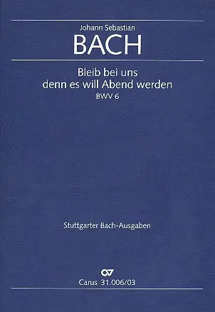 Cover: 9790007087142 | Bleib bei uns, denn es will Abend werden (Klavierauszug) | Bach | Buch