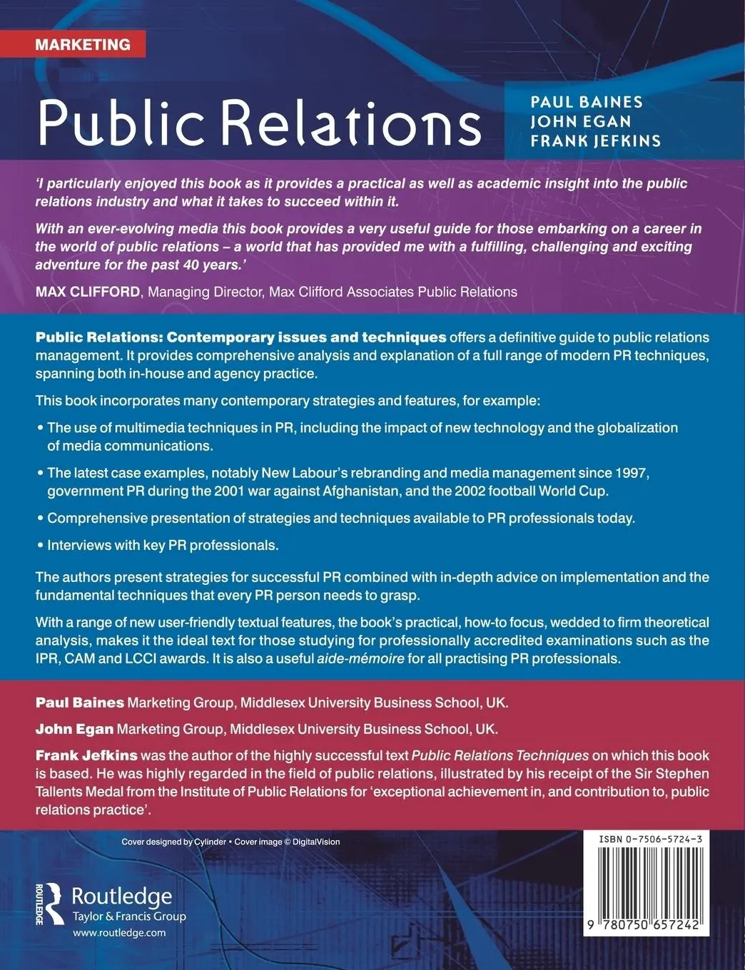Rückseite: 9780750657242 | Public Relations | Paul Baines (u. a.) | Taschenbuch | Englisch | 2003