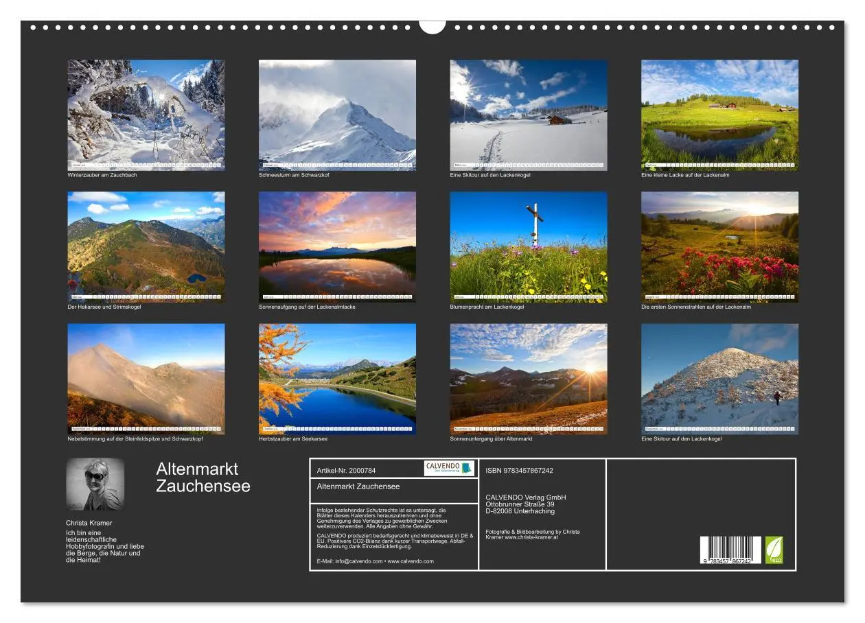 Bild: 9783457867242 | Altenmarkt Zauchensee (Wandkalender 2026 DIN A2 quer), CALVENDO...