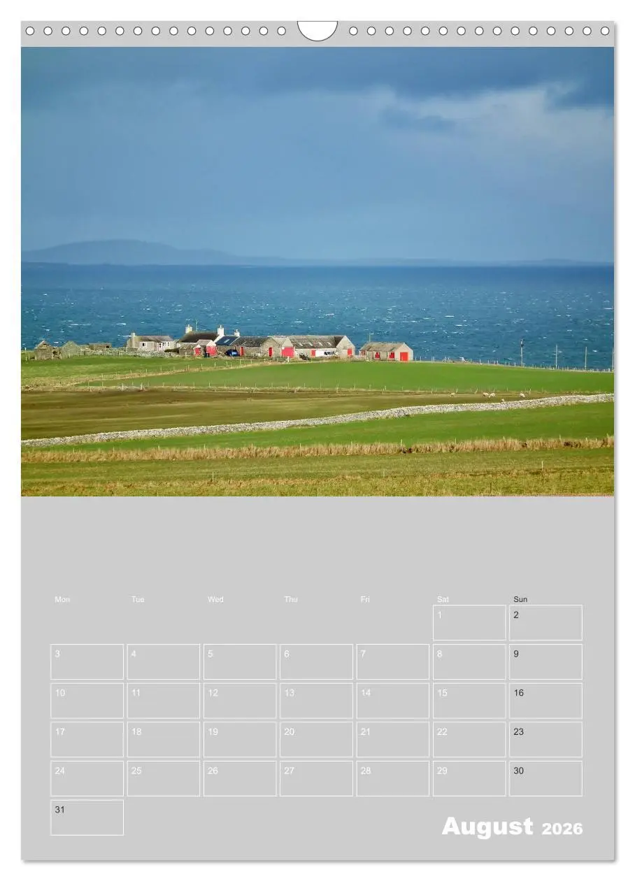 Bild: 9783516577242 | Orkney: A land with a view (Wall Calendar 2026 DIN A3 portrait),...