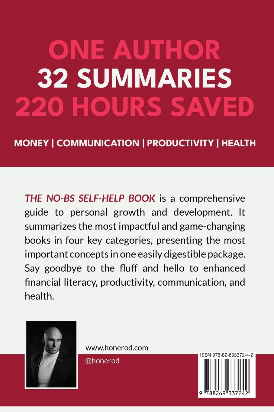 Rückseite: 9788269337242 | The NO-BS Self-Help Book | The No-Fluff Guide to Self-Mastery | Buch