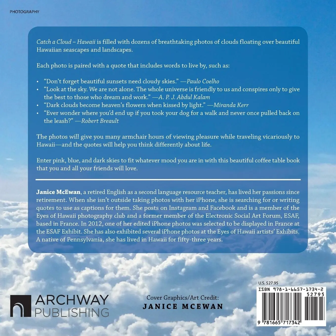 Rückseite: 9781665717342 | Catch a Cloud | Hawaii | Janice McEwan | Taschenbuch | Englisch | 2022