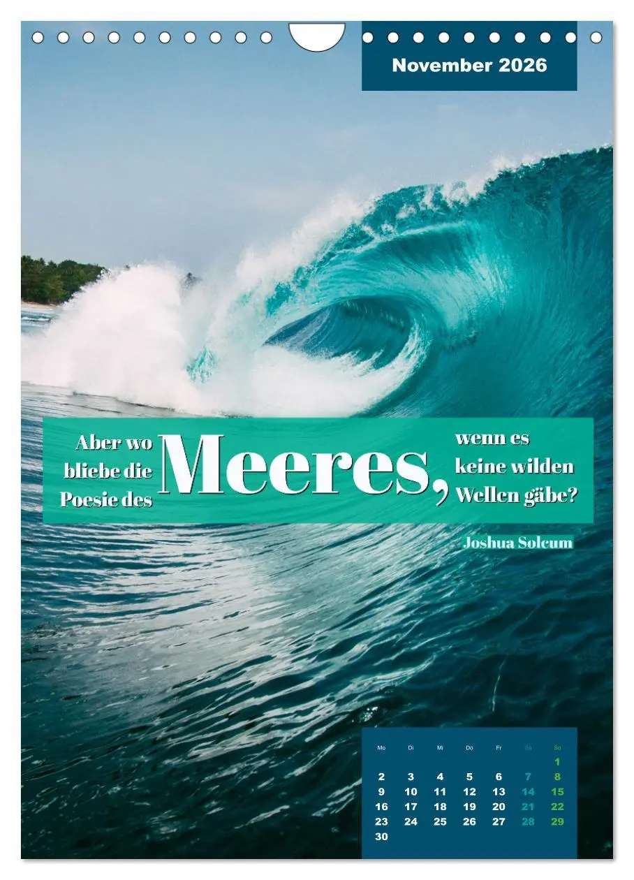 Bild: 9783516327342 | Verrückt nach MEER - Wellen - Strand - Zitate (Wandkalender 2026...