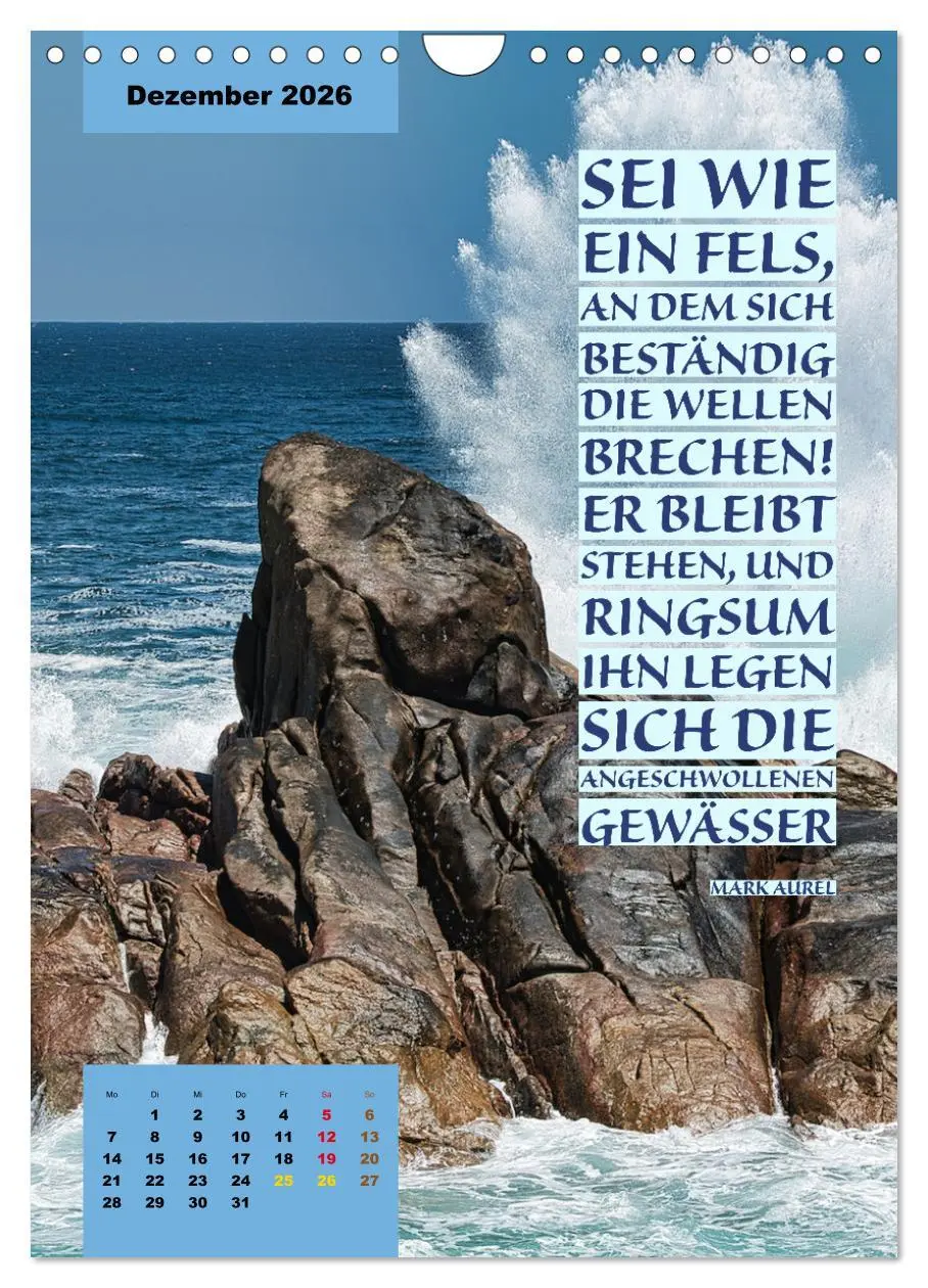 Bild: 9783516327342 | Verrückt nach MEER - Wellen - Strand - Zitate (Wandkalender 2026...