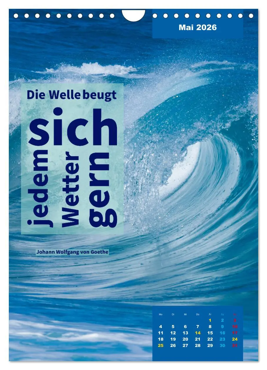 Bild: 9783516327342 | Verrückt nach MEER - Wellen - Strand - Zitate (Wandkalender 2026...