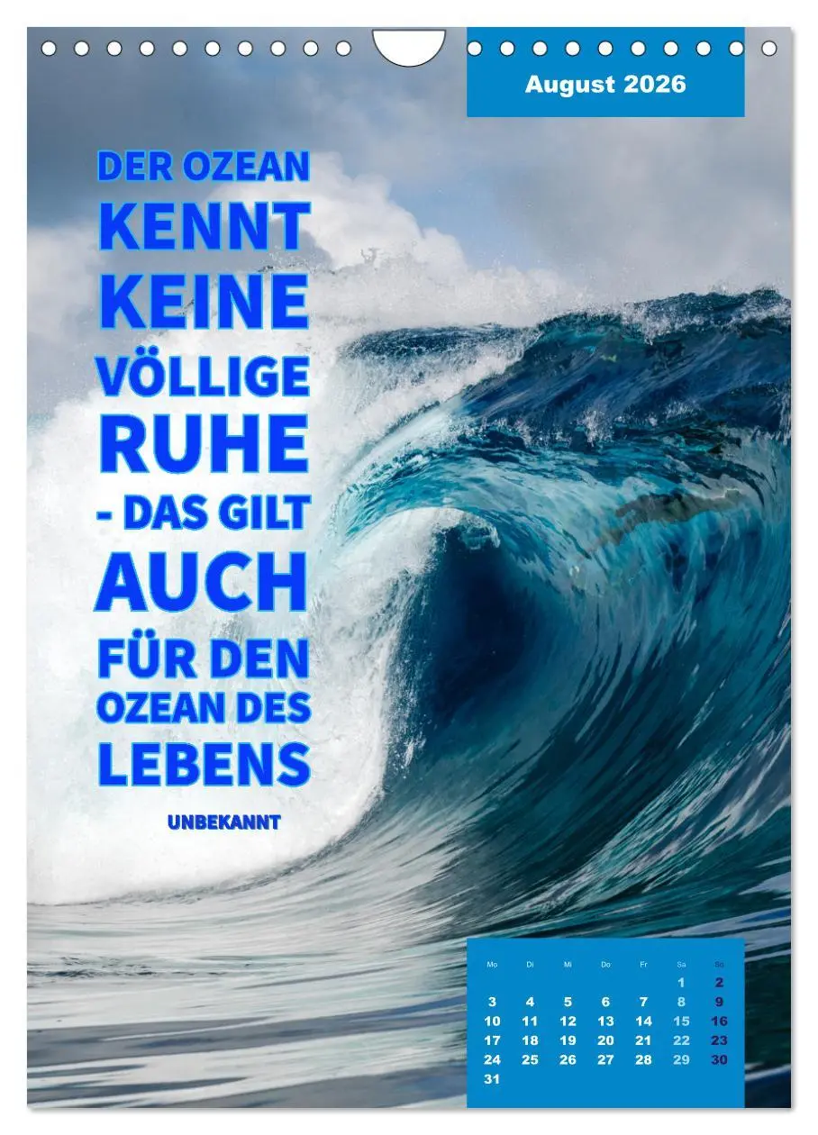 Bild: 9783516327342 | Verrückt nach MEER - Wellen - Strand - Zitate (Wandkalender 2026...