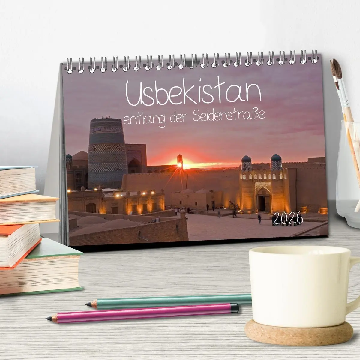 Bild: 9783516707342 | Usbekistan entlang der Seidenstraße (Tischkalender 2026 DIN A5...