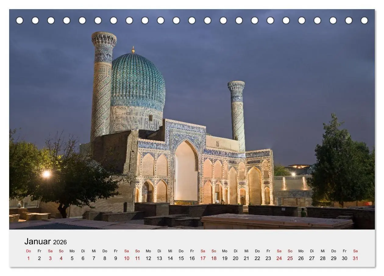 Bild: 9783516707342 | Usbekistan entlang der Seidenstraße (Tischkalender 2026 DIN A5...