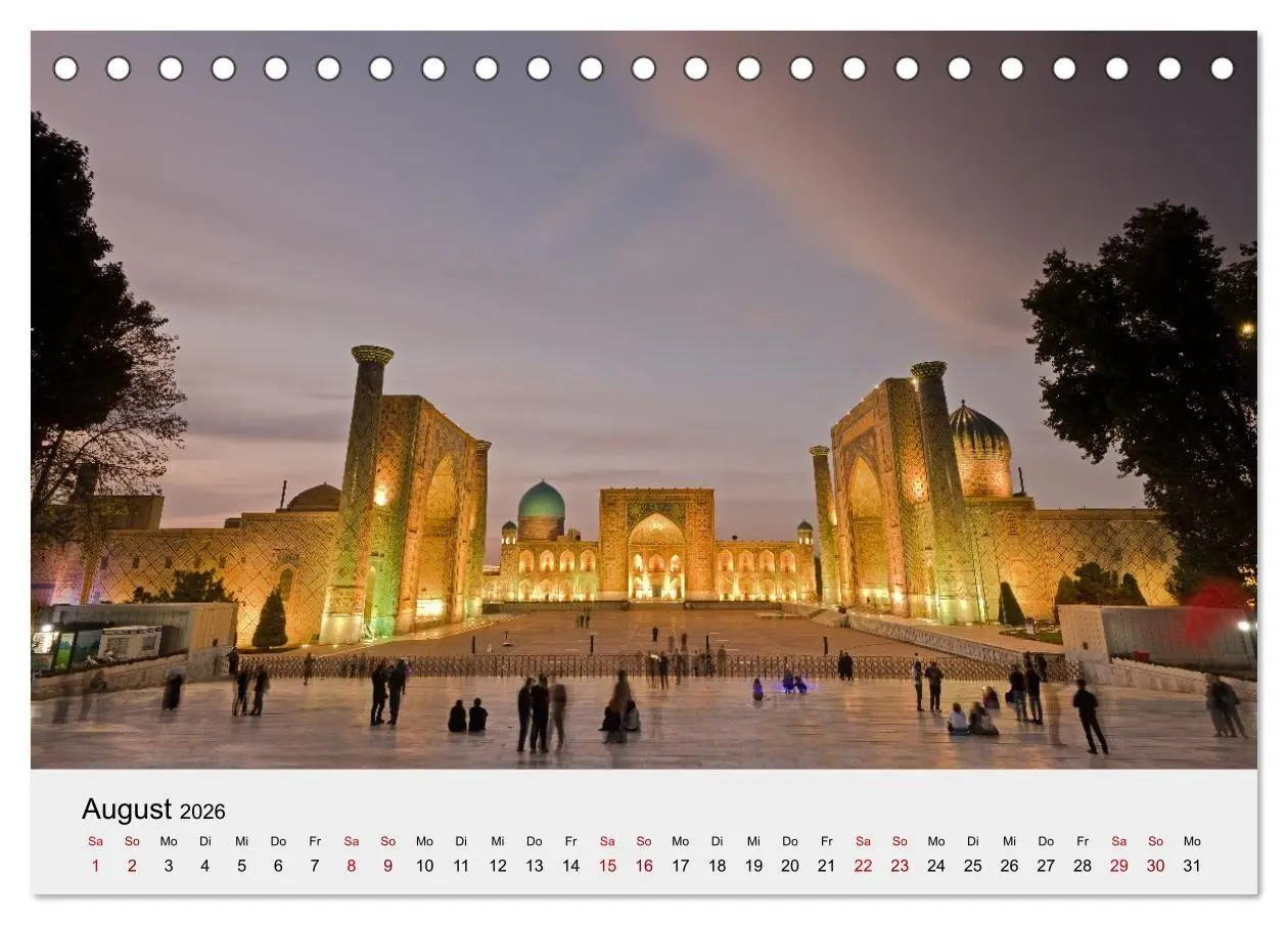 Bild: 9783516707342 | Usbekistan entlang der Seidenstraße (Tischkalender 2026 DIN A5...