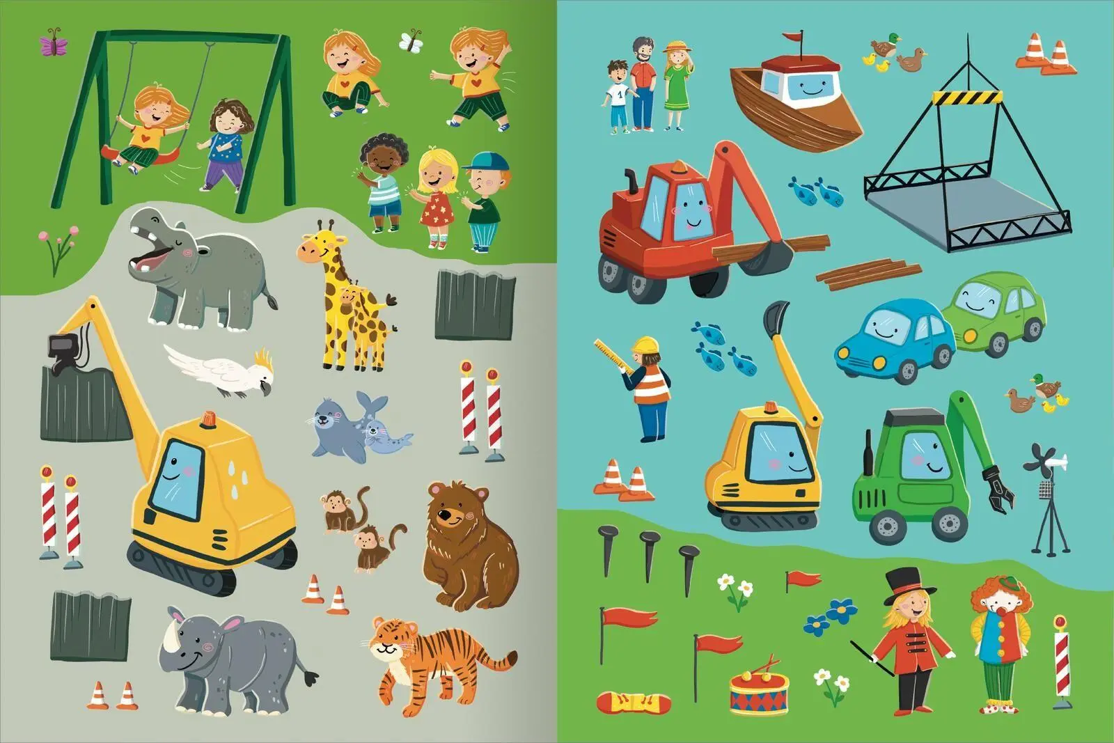 Bild: 9783845867342 | Mitmach-Stickerbuch - Bruno, der kleine Bagger | Joschi Mühl | Buch