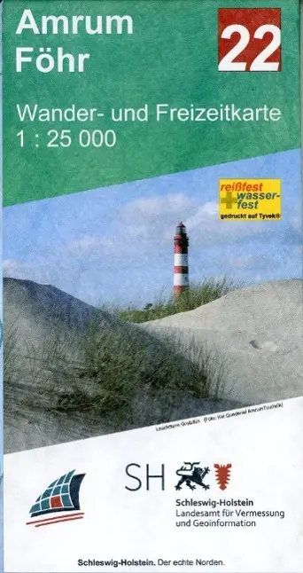 Cover: 9783891307342 | Amrum - Föhr Wander- und Freizeitkarte 1:25 000 | (Land-)Karte | 2016