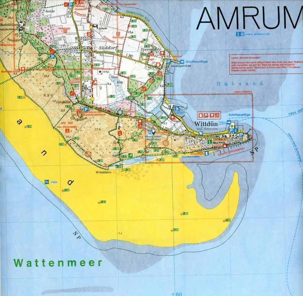 Bild: 9783891307342 | Amrum - Föhr Wander- und Freizeitkarte 1:25 000 | (Land-)Karte | 2016