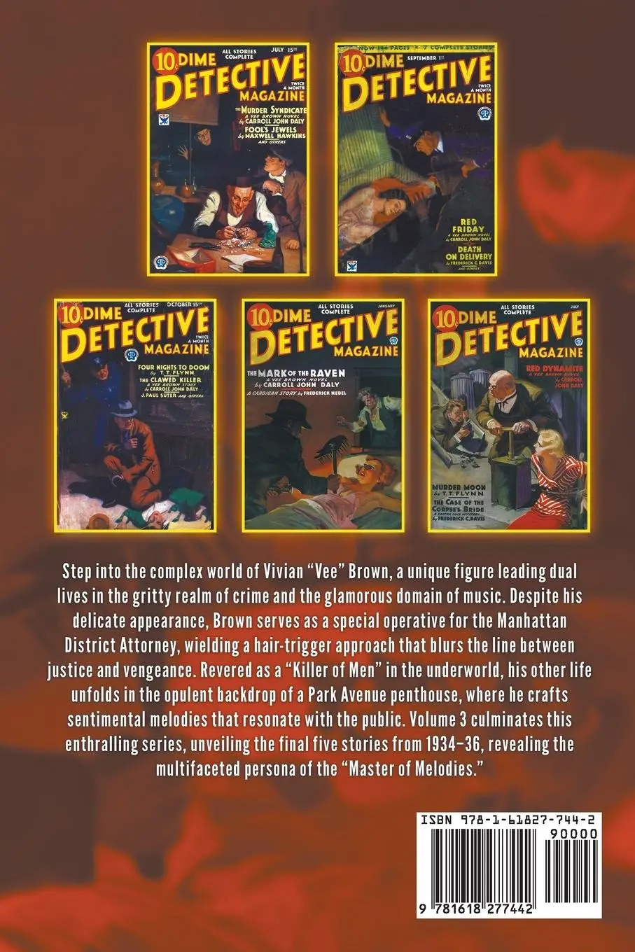 Rückseite: 9781618277442 | The Complete Cases of Vee Brown, Volume 3 | Carroll John Daly | Buch