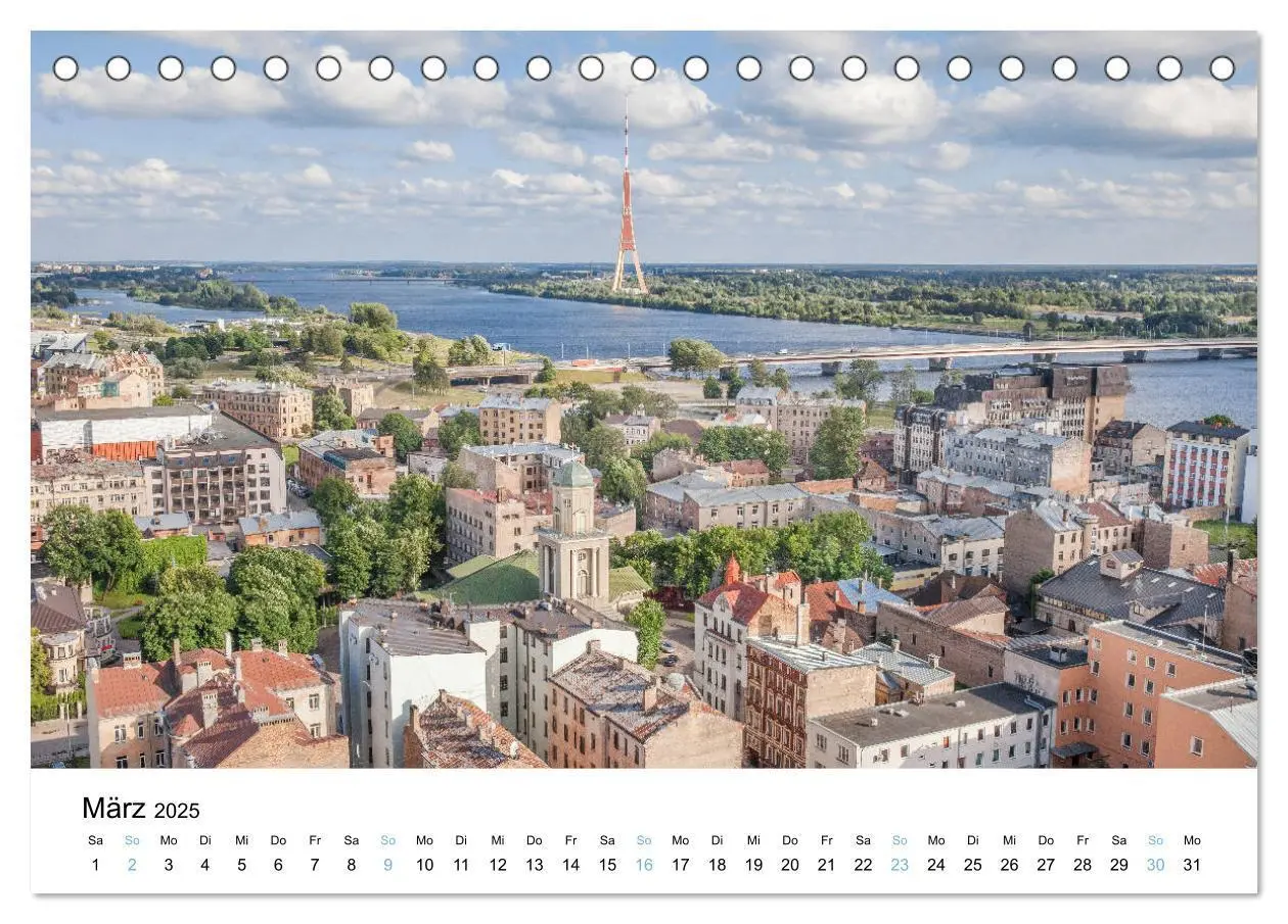 Bild: 9783435377442 | Riga - Metropole des Baltikums (Tischkalender 2025 DIN A5 quer),...
