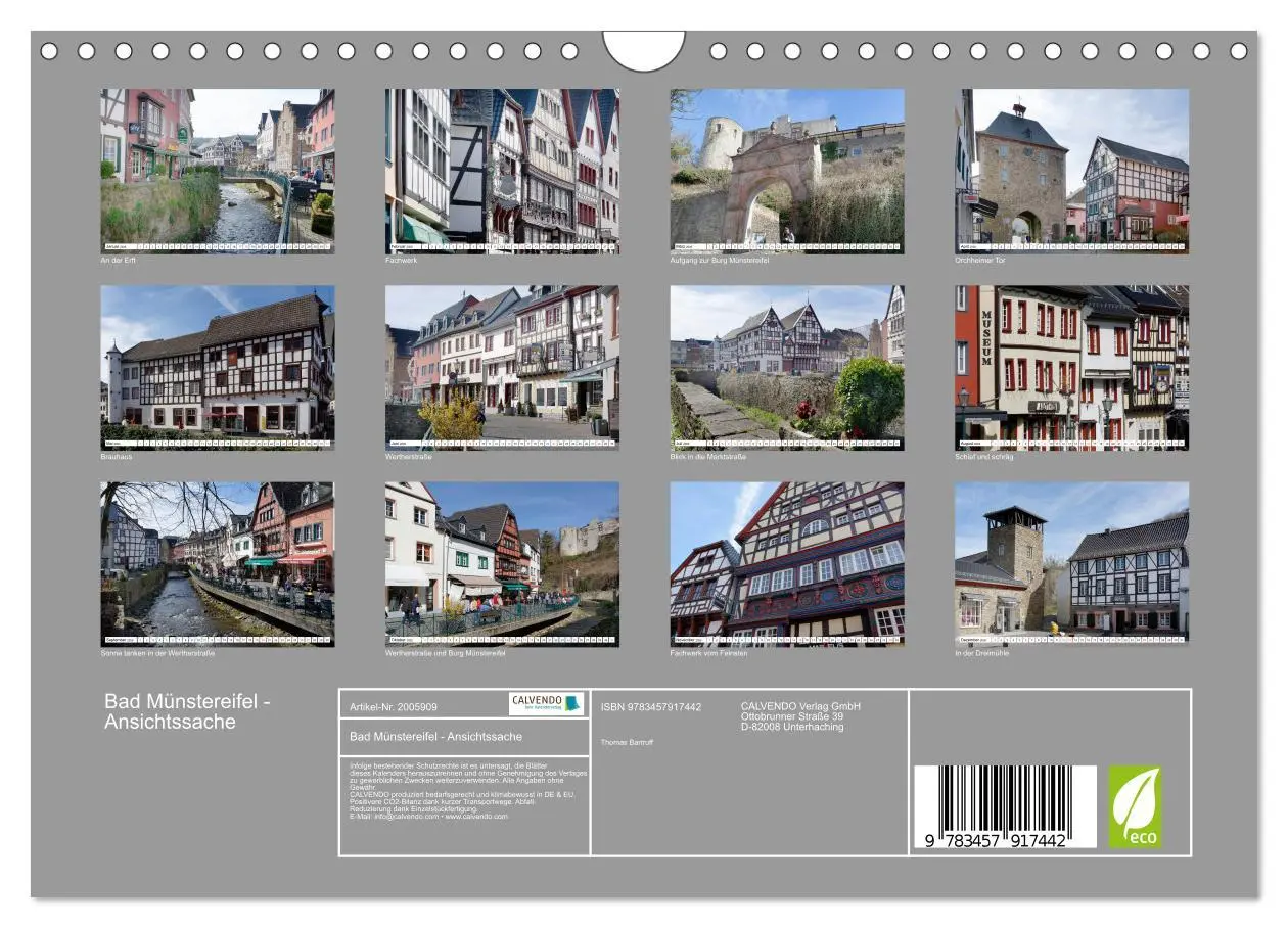 Bild: 9783457917442 | Bad Münstereifel - Ansichtssache (Wandkalender 2026 DIN A4 quer),...