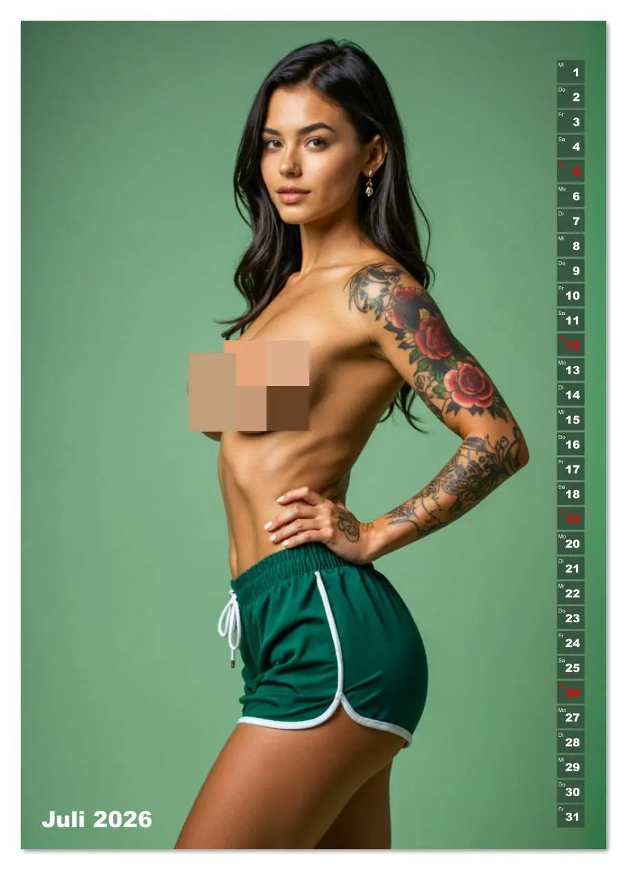 Bild: 9783516627442 | NACKTE BRÜSTE - Unzensierte Frauen mit Tattoo (hochwertiger Premium...