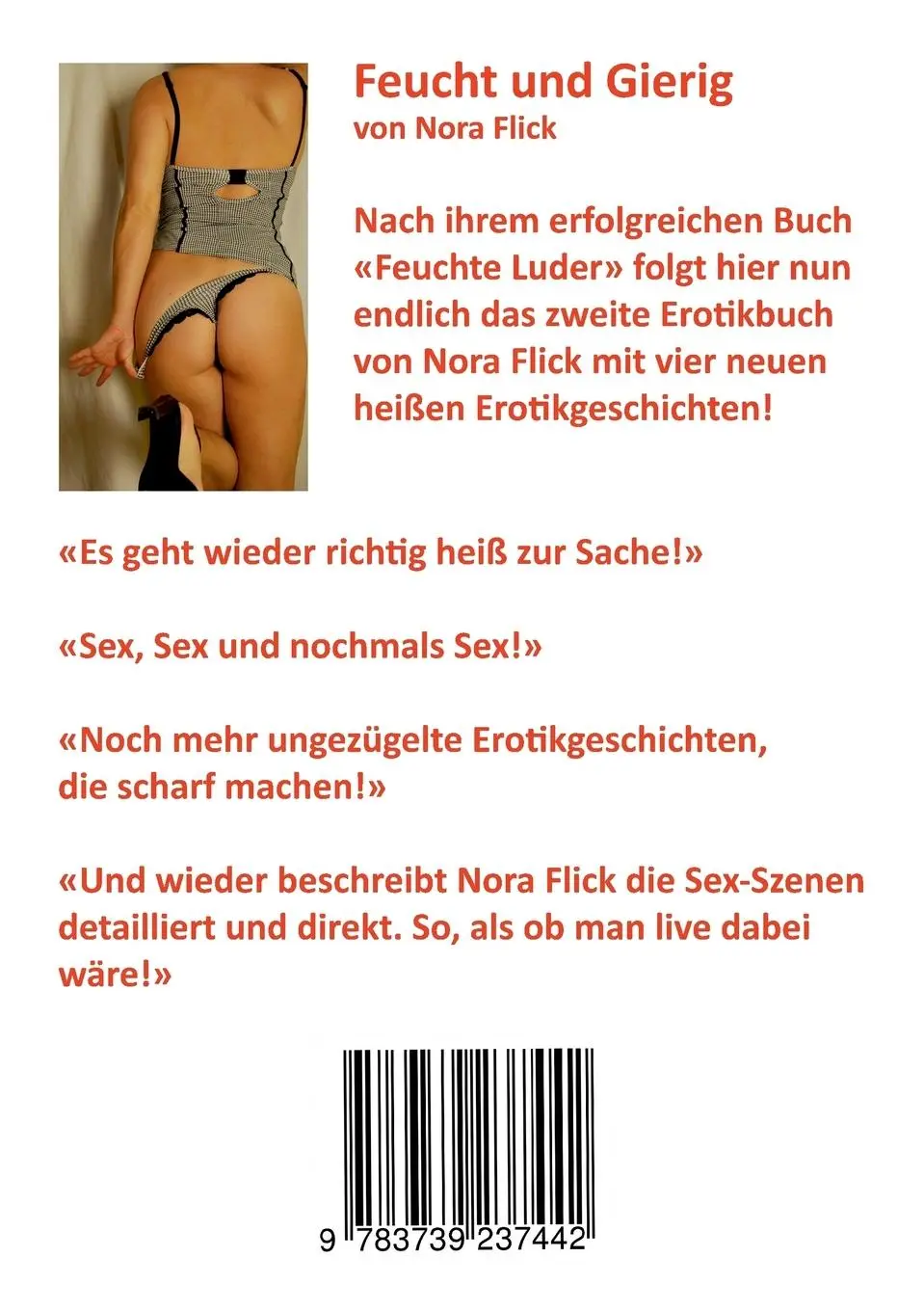 Rückseite: 9783739237442 | Feucht und Gierig | Erotische Geschichten | Nora Flick | Taschenbuch
