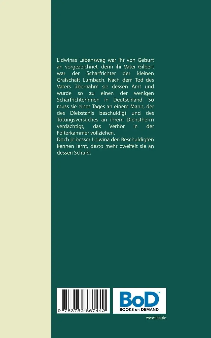 Rückseite: 9783752867442 | Lidwina, die Scharfrichterin | Gabi Haug | Taschenbuch | 92 S. | 2020