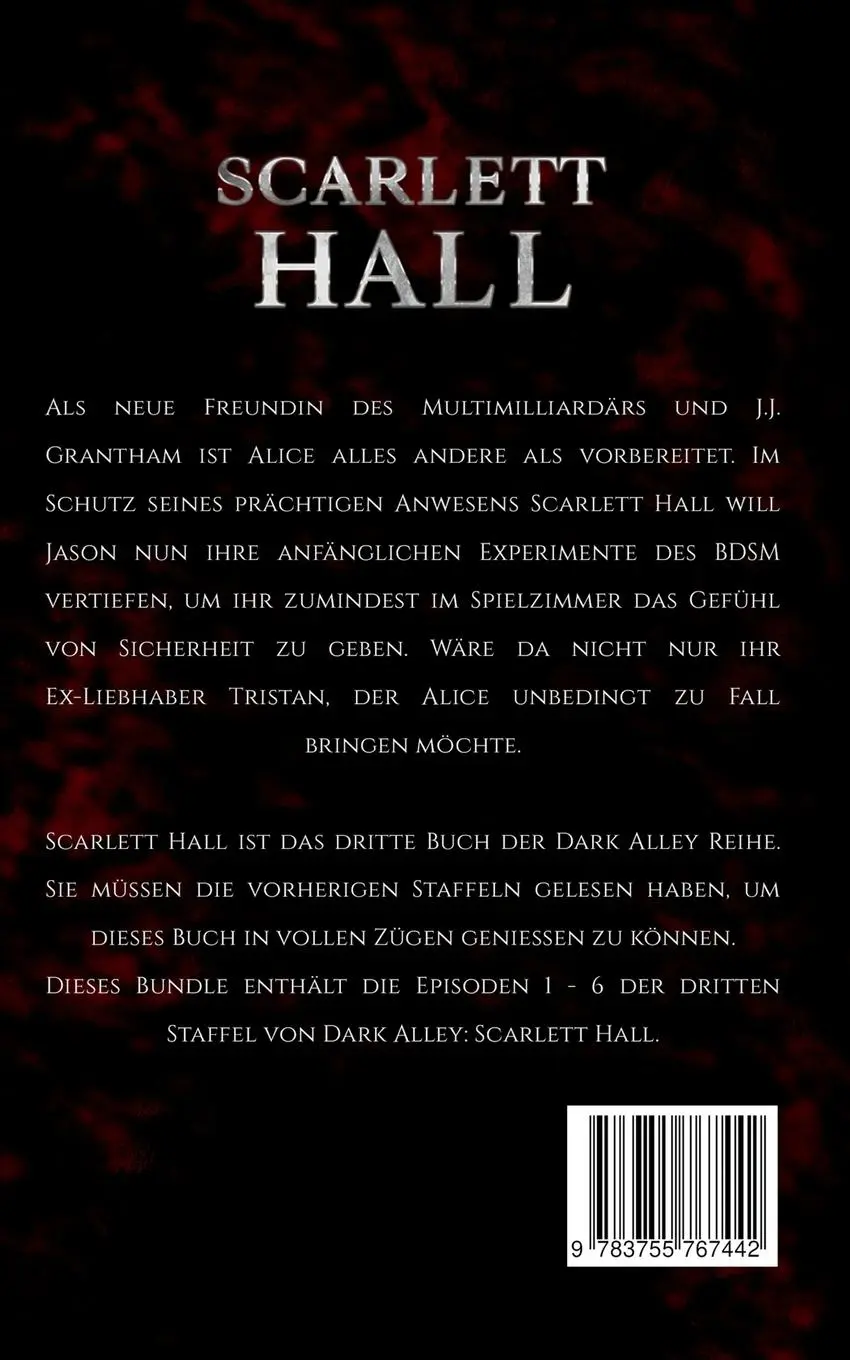 Rückseite: 9783755767442 | Scarlett Hall | Dark Alley Staffel 3 | D. S. Wrights | Taschenbuch