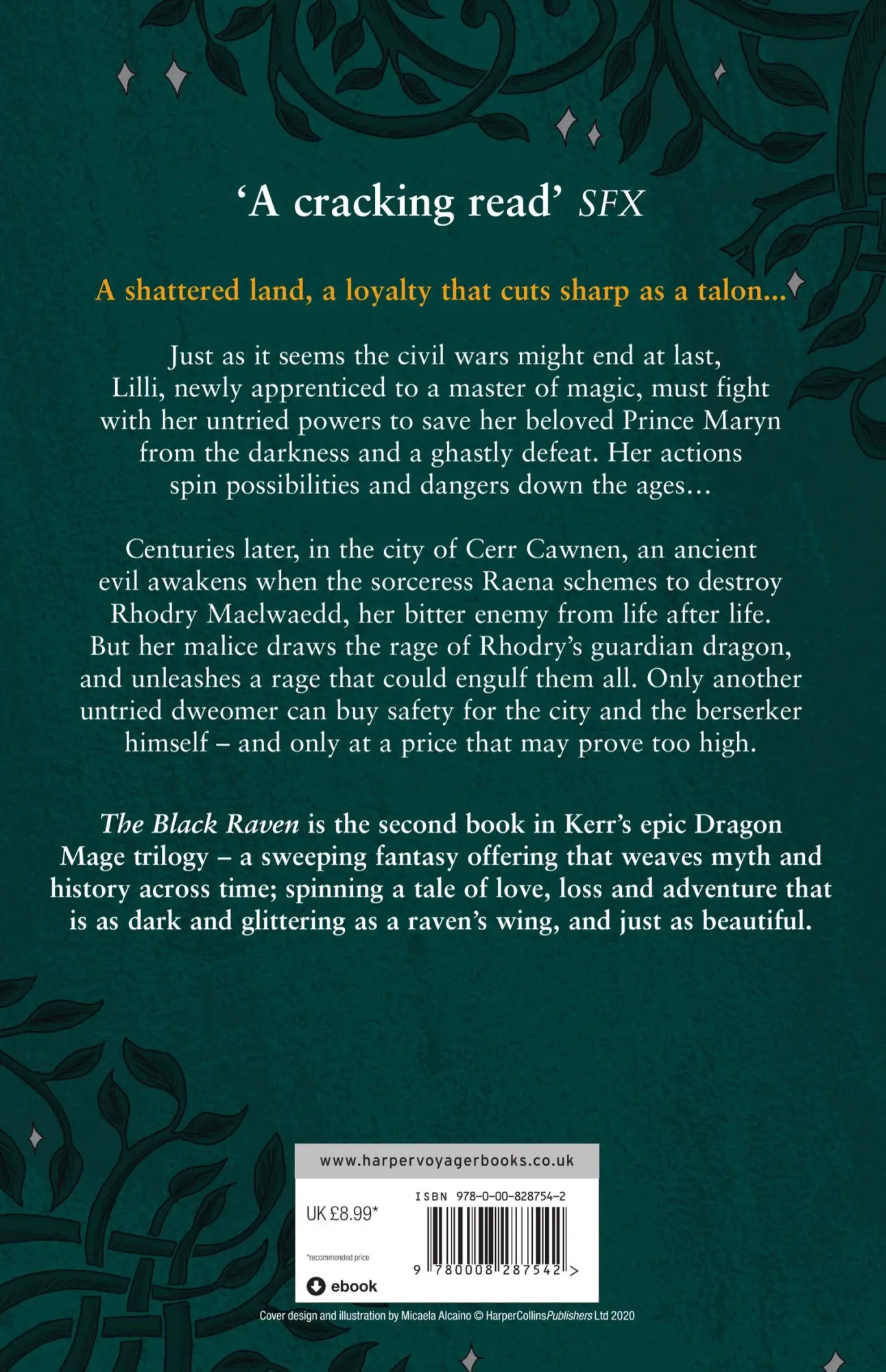 Rückseite: 9780008287542 | The Black Raven | Katharine Kerr | Taschenbuch | The Dragon Mage