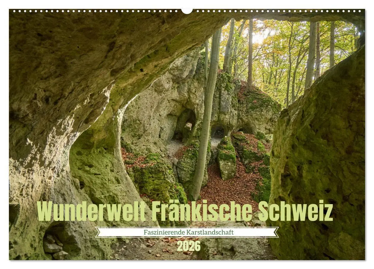 Cover: 9783457387542 | Wunderwelt Fränkische Schweiz (Wandkalender 2026 DIN A2 quer),...