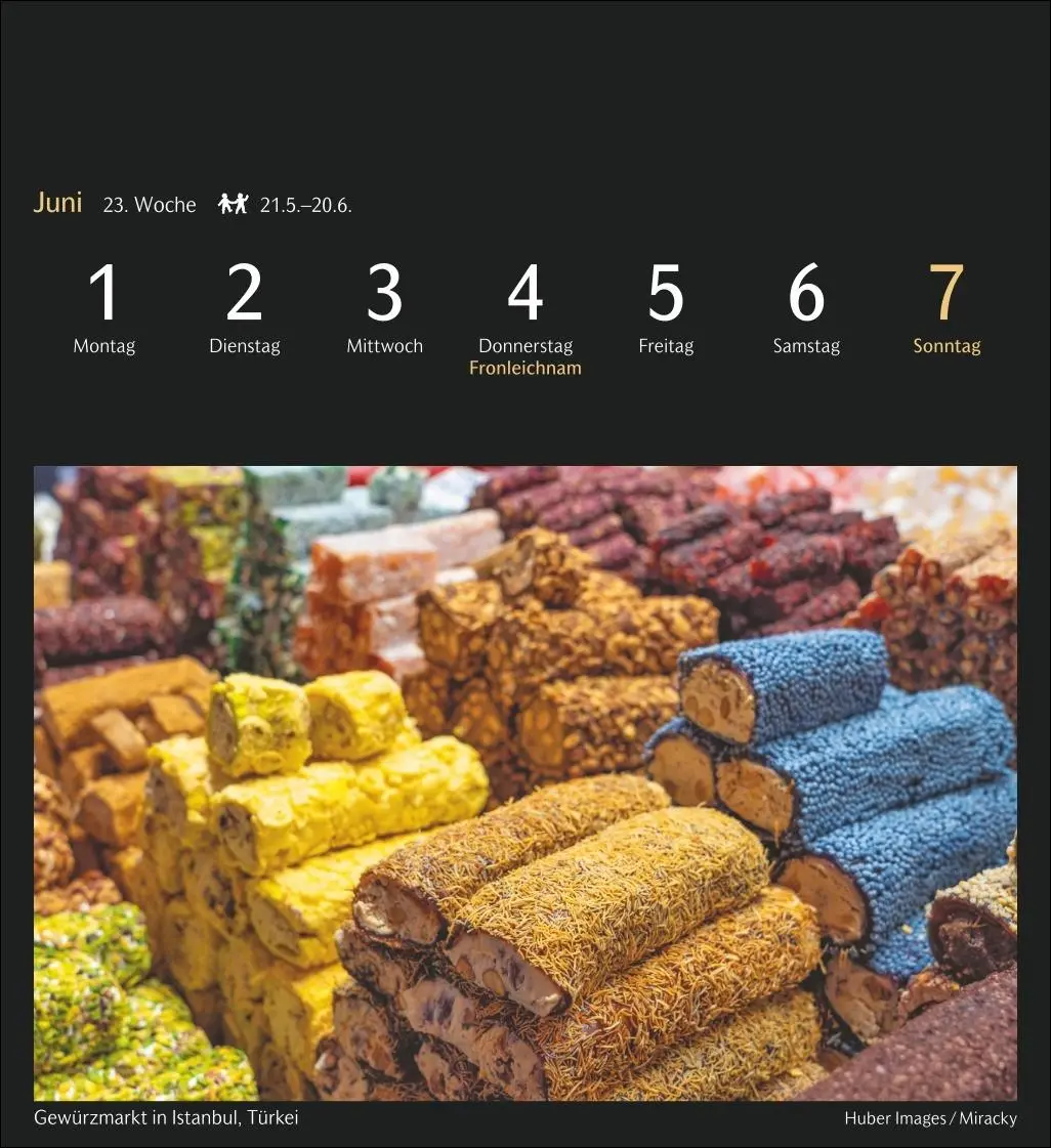 Bild: 9783840037542 | Die Welt in Farben Postkartenkalender 2026 - Kalender mit 53...