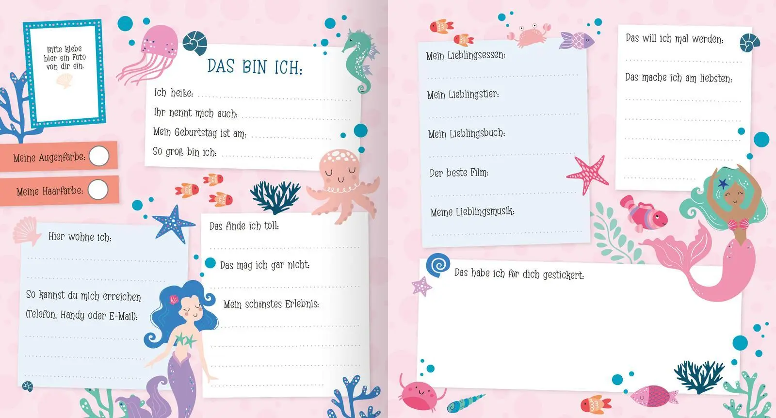 Bild: 4014489127642 | Alle meine Freunde - Meer Mit über 300 Stickern | Buch | 64 S. | 2024