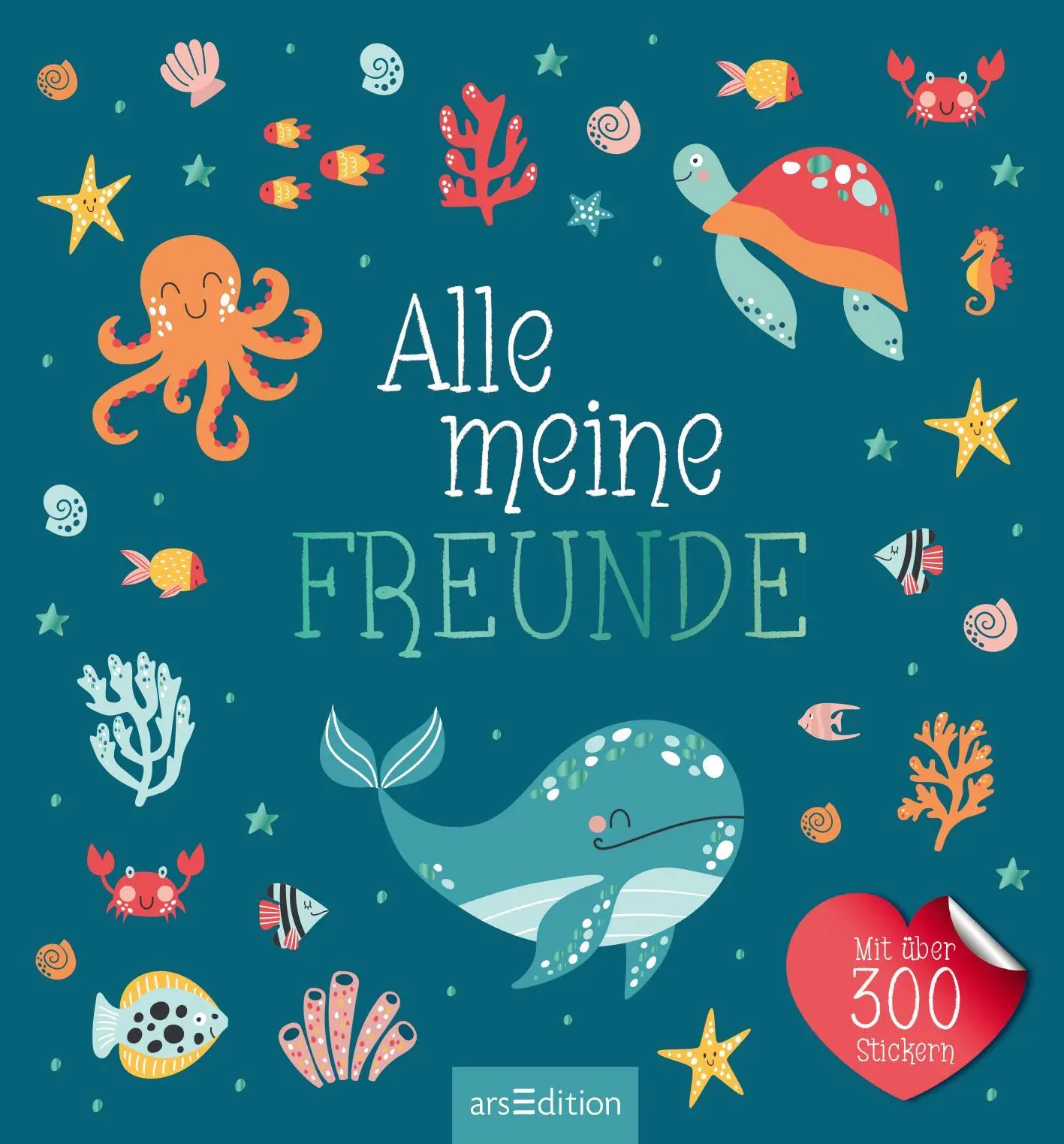 Bild: 4014489127642 | Alle meine Freunde - Meer Mit über 300 Stickern | Buch | 64 S. | 2024