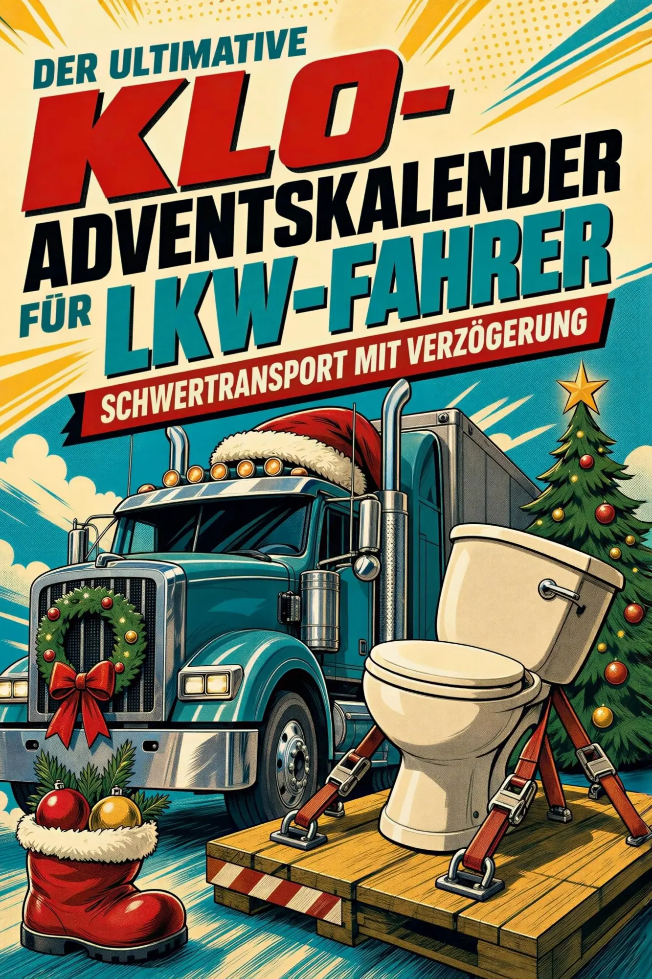 Cover: 9783696107642 | Der ultimative Klo-Adventskalender für LKW-Fahrer | Emily Werner
