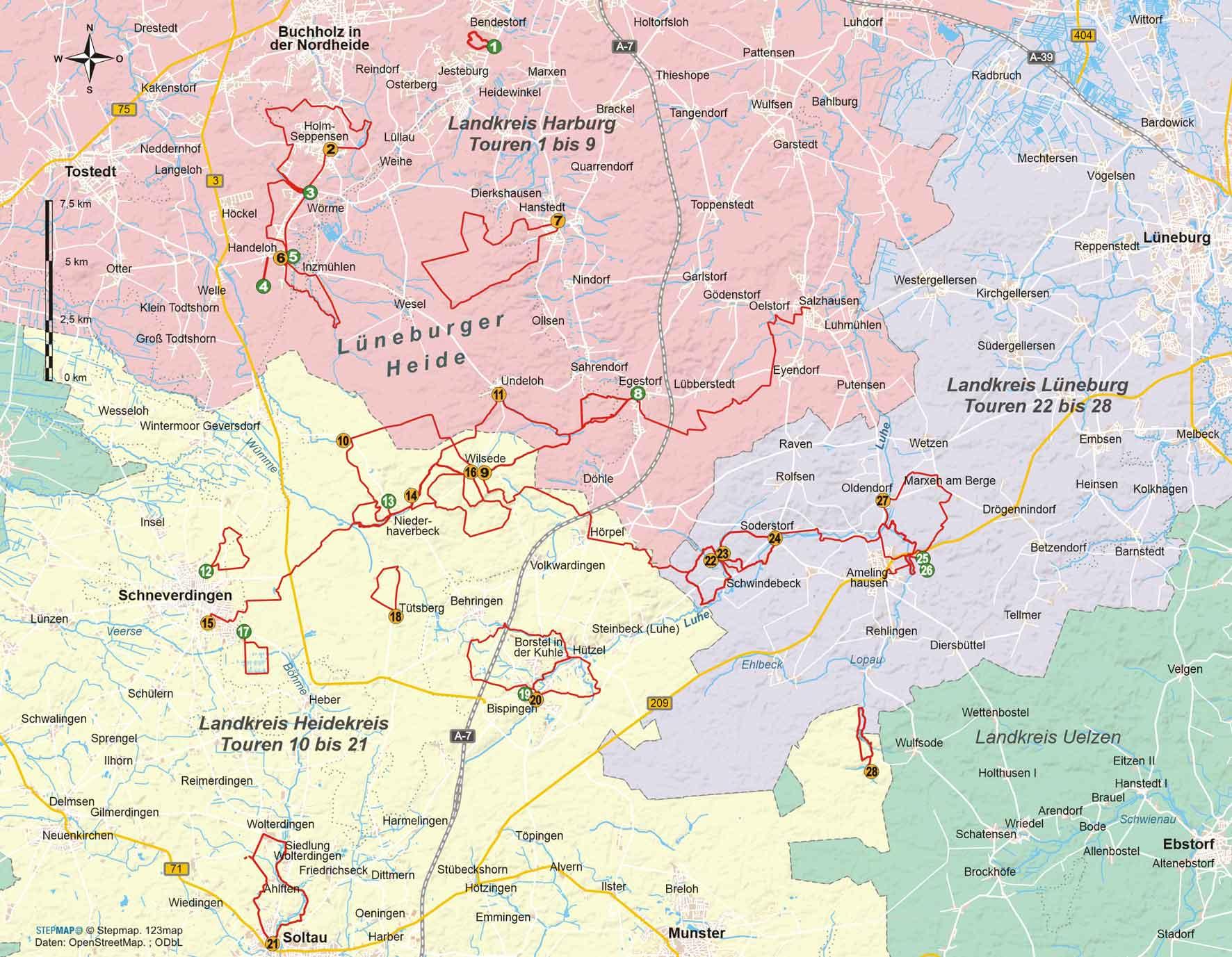 Bild: 9783866867642 | Lüneburger Heide | 28 Wanderungen in der alten Kulturlandschaft | Buch