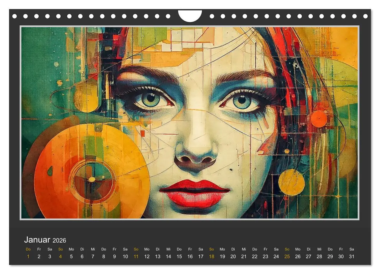 Bild: 9783457297742 | Frauenporträts mit dekonstruktivem Ansatz (Wandkalender 2026 DIN A4...